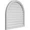 Ekena Millwork Round Top Surface Mount PVC Gable Vent: Functional, w/ 2"W x 1-1/2"P Brickmould Frame, 32"W x 32"H GVPRT32X3202SF - alternate 3